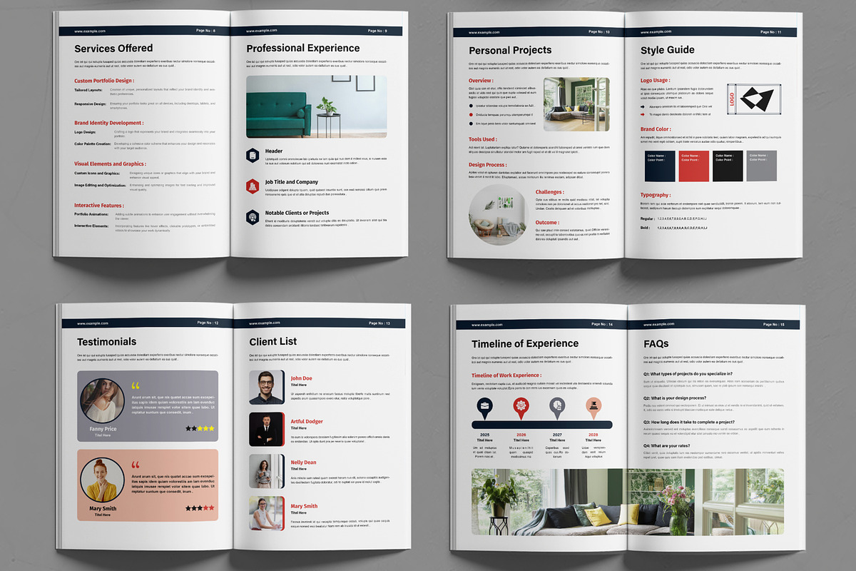 Minimal Portfolio Design Layout, a Magazine Template by MightyDesign (Photo 3 of 6)
