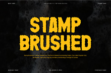 Stamp Brushed Font