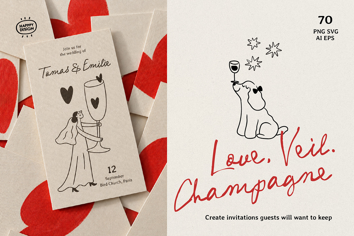 Love Wedding Doodles, a Person Illustration by happpydesign (Photo 10 of 12)