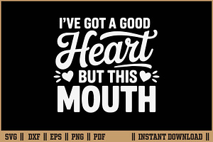 I've Got A Good Heart But This Mouth, a Seasonal Illustration by Handy Arts Studio