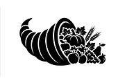Autumn Cornucopia Silhouettes, an Object Graphic by Creativeshirt (Thumbnail 2 of 3)