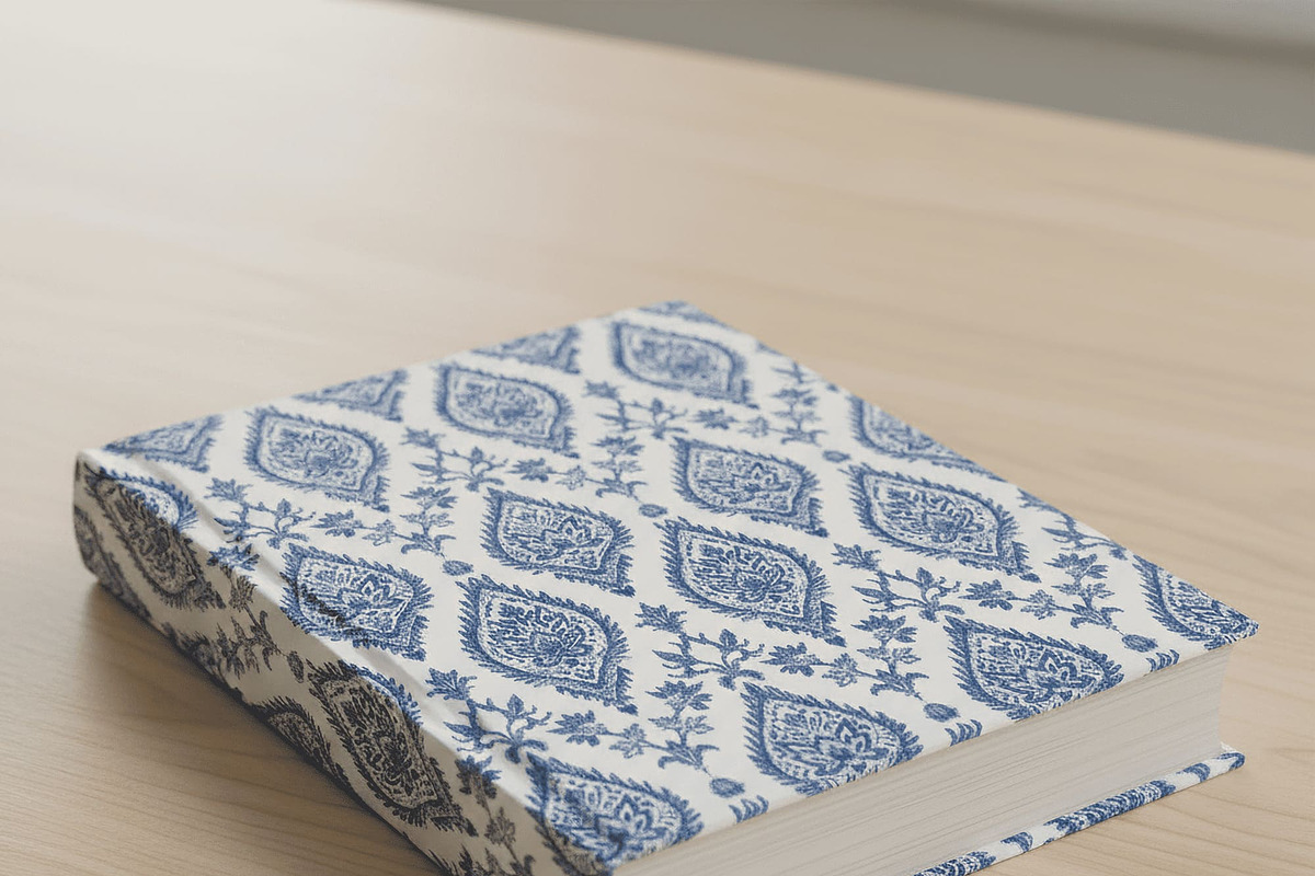 Blue Toile de Jouy Pattern Paper Set, a Pattern Graphic by Maishop (Photo 13 of 15)