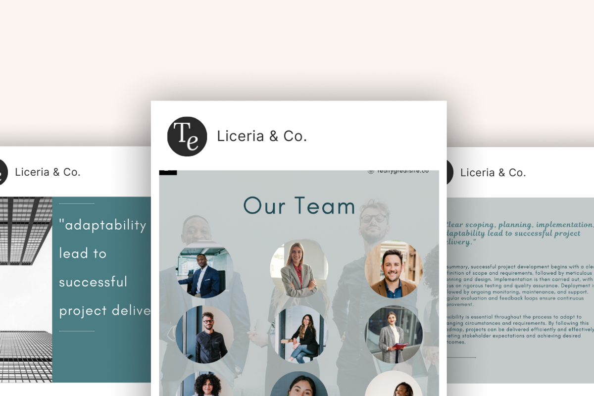 LinkedIn Square Posts SeaGreen&Grey, a Social Media Template by digital.incubator.yum (Photo 6 of 9)