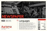 Aurisma - Sans serif font family, a Sans Serif Font by Artistic & Unique (Thumbnail 9 of 15)