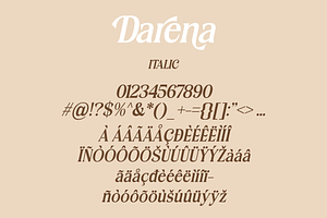 Darena - Serif Display Font