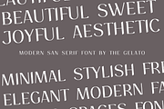 Gelato Spaces: Modern Sans Serif, a Sans Serif Font by The Gelato Type (Thumbnail 9 of 10)