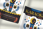 Folk Art Karaoke Flyer Template, a Flyer Template by Hole Hope Design (Thumbnail 3 of 5)
