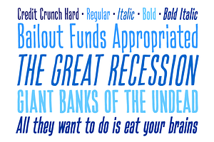 Credit Crunch - Ultra Tall Pen Font