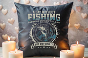 A Day Without Fishing T-shirt Design, an Illustration by Crafts Bundle (Thumbnail 3 of 5)