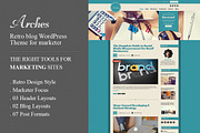 Arches Retro Blog Marketing WP Theme, a WordPress Template by CIAOThemes (Thumbnail 1 of 5)