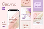 Self-love Quotes Instagram Templates, a Social Media Template by Ollyta May (Thumbnail 1 of 10)