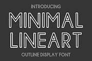 Minimal Line Art, a Sans Serif Font by Fourteen Letter (Thumbnail 1 of 7)