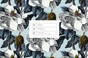 Magnolia Luxe Botanical Pattern., a Pattern Graphic by TSTUDIO (Thumbnail 3 of 11)