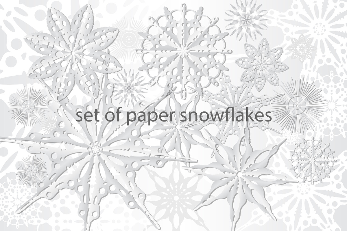 Paper Snowflakes, a Background Graphic by Anna Art (Photo 1 of 2)