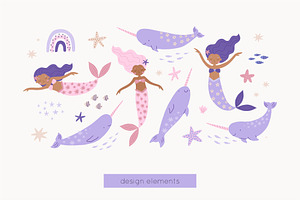 Mermaids And Narwhals