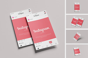 Paper Mockup For Instagram Post