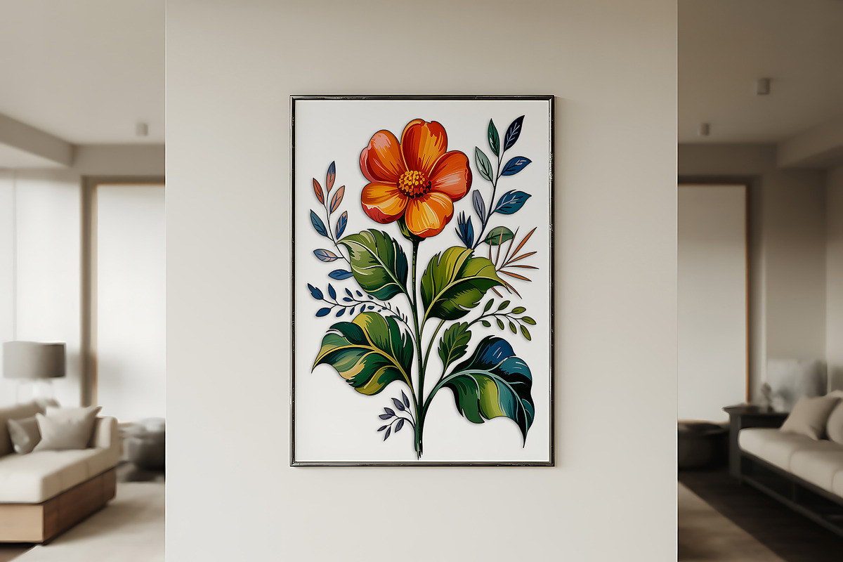 Boho Watercolor Floral Clipart Set, a Decorative Illustration by ForhadGFX (Photo 8 of 12)