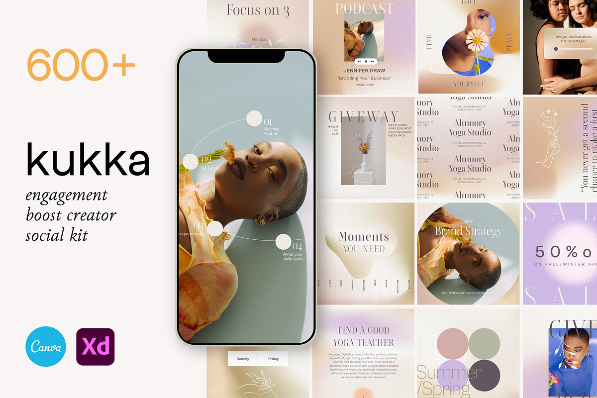 Kukka - Boost Creator for Coaches, a Social Media Template by Sparrow & Snow (Photo 1 of 23)