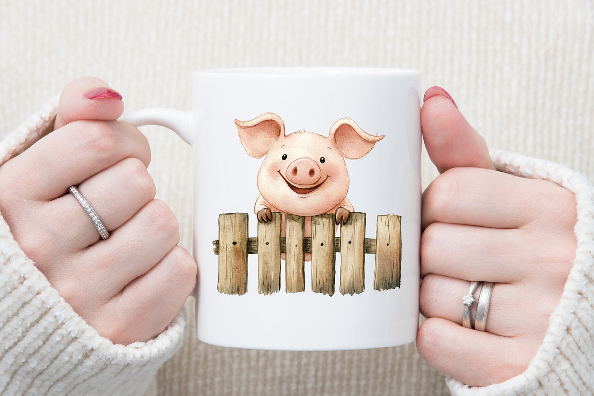 Pig Farm Clipart, an Illustration by Sublimation Artist (Photo 5 of 6)
