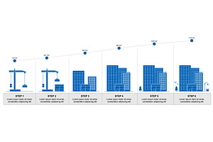 Process of construction urban houses, an Object Illustration by Vector Creator