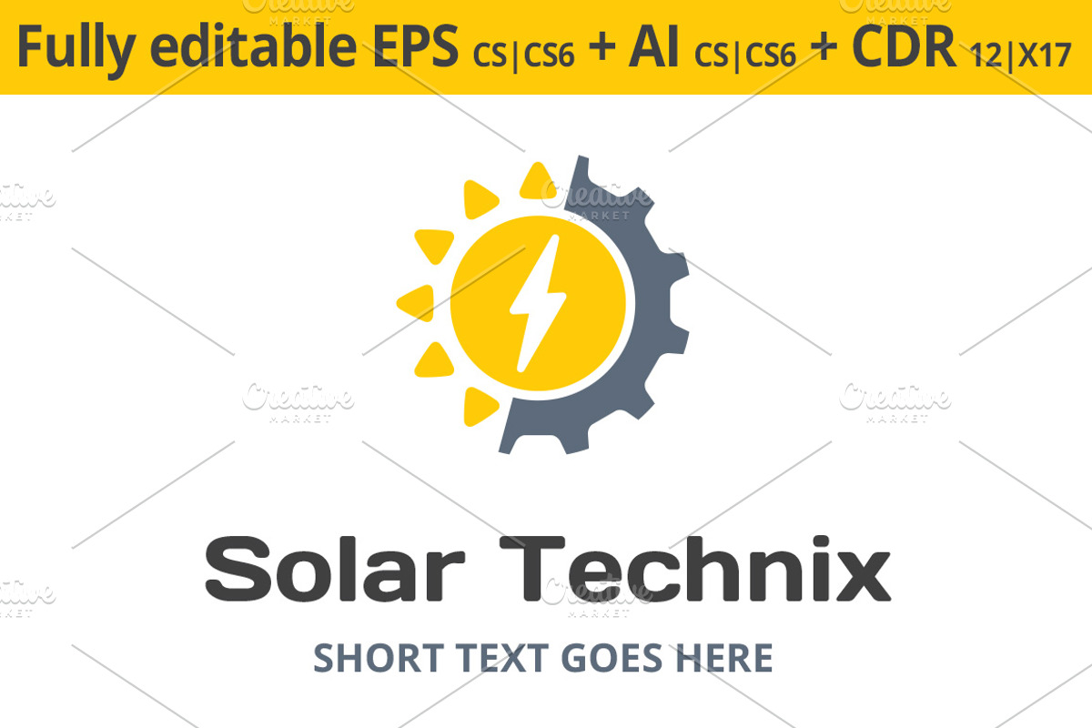 Solar Technology Logo, a Branding & Logo Template by Designoo (Photo 2 of 6)