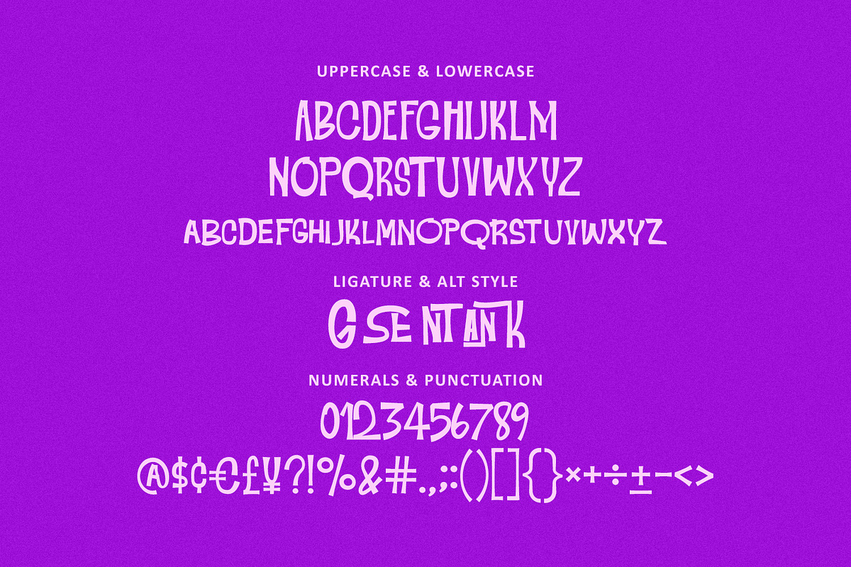 Gank Sento Whimsical Font, a Sans Serif Font by Maulana Creative (Photo 7 of 7)
