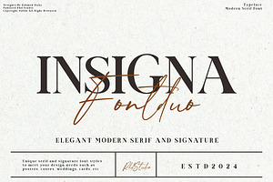 Insigna Font Duo