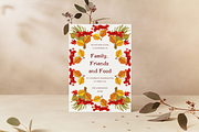 Editable Thanksgiving Invitation, an Invitation Template by ForeverPrint (Thumbnail 1 of 8)