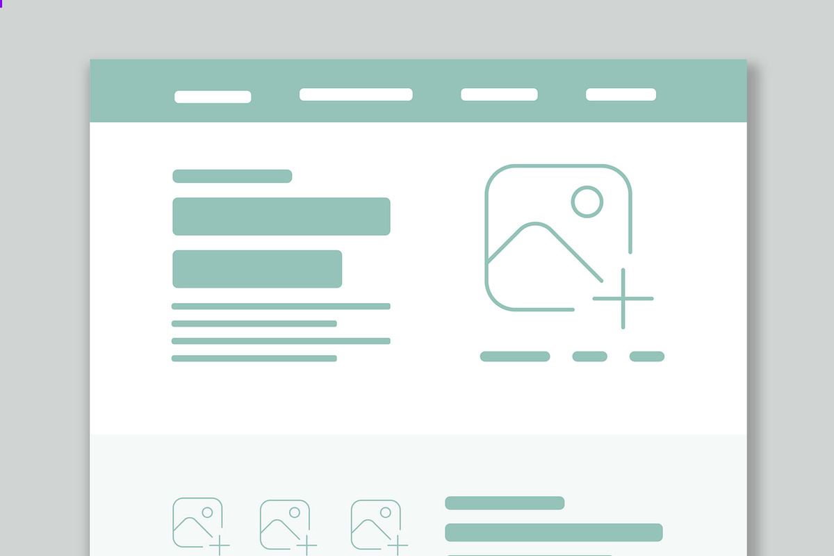 Wireframe Landing Page Layout, a Landing Page Template by ContestDesign (Photo 2 of 7)