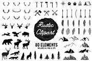 Rustic Clipart Volume 1 - AI PNG EPS, an Object Graphic by BirDIY Design (Thumbnail 1 of 11)