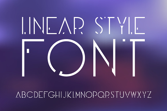 Futuristic OTF vintage label font. preview 3