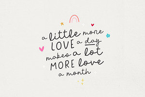 Script Font Duo A Little Of Love