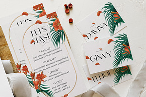 Fancy Tropical Wedding Suite