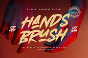 Hands Brush - Strong Urban Brush, a Blackletter Font by Graphicfresh (Thumbnail 9 of 9)