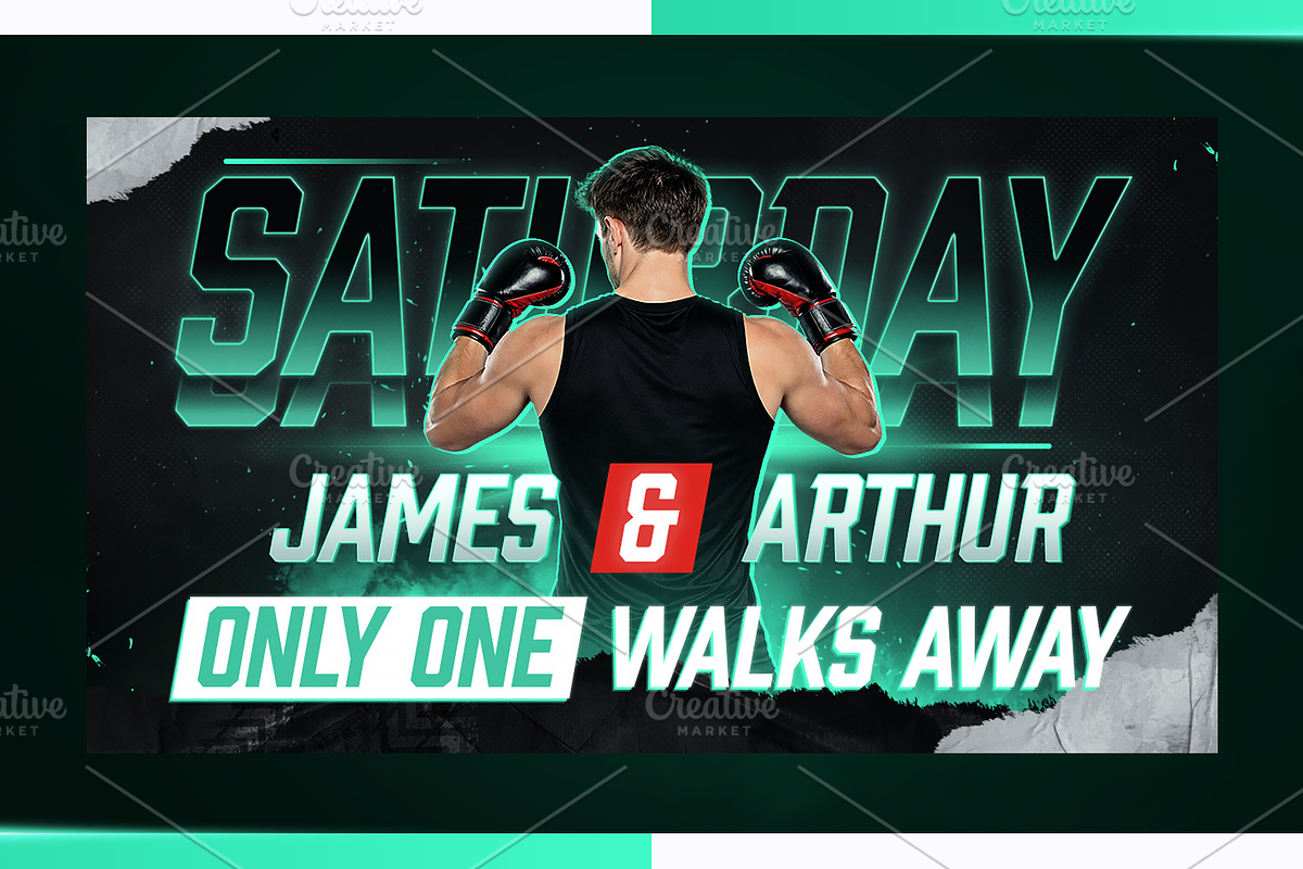 Boxing YouTube Thumbnail Pack, a Social Media Template by OnurDemircan (Photo 4 of 6)