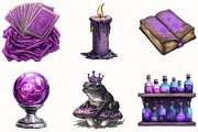 Witchy Vibe Sublimation Clipart, an Illustration by OK Design (Thumbnail 5 of 5)