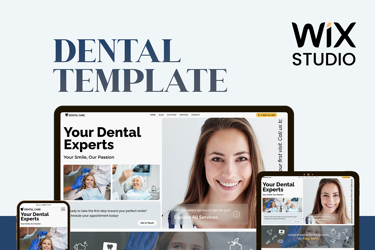 Dental Care - Wix Studio Website preview 2