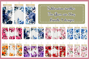 16 oz Libbey Glass Can Flowers, a Graphic by SindyPrintDesign (Thumbnail 1 of 9)