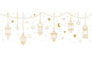 Golden Ramadan arabian lanterns, an Object Illustration by Buch&Bee