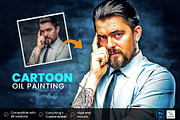 Cartoon Oil Painting, an Action Add-On by U_Design (Thumbnail 1 of 8)
