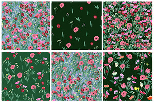 48 Vector Floral Patterns