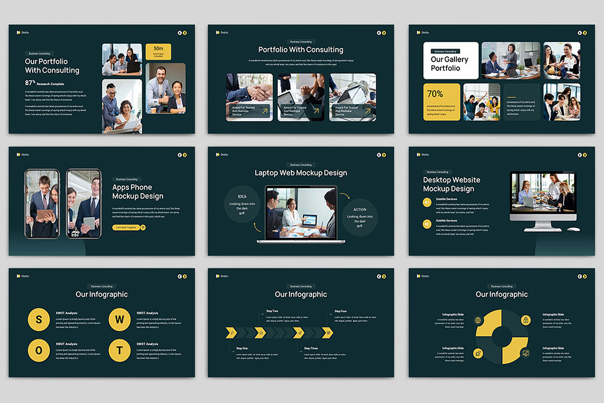 Drelto Presentation Template, a Presentation Template by TypeMakers (Photo 3 of 5)