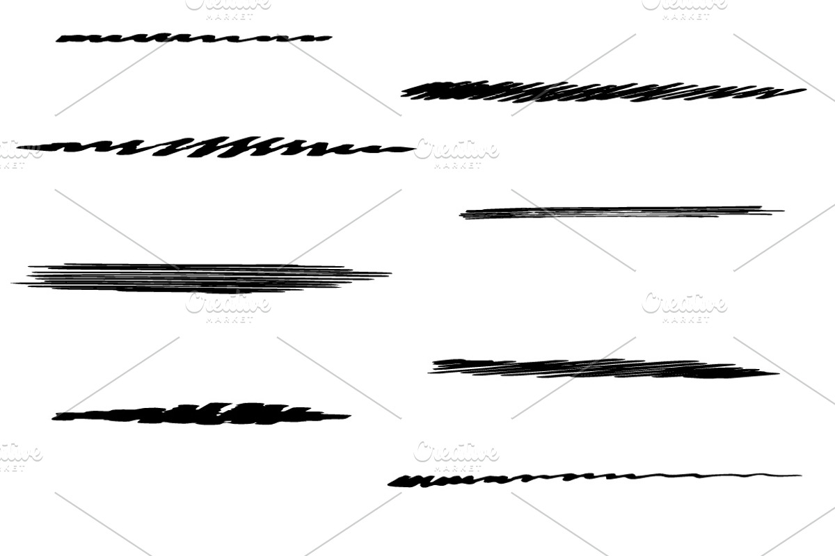 8 vector brushes + logo preview 3