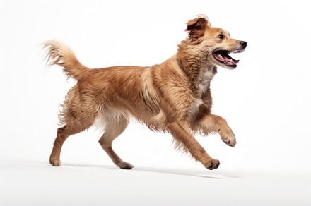 Studio shot of an adorable mixed bre, a Photo by Iftikhar Alam