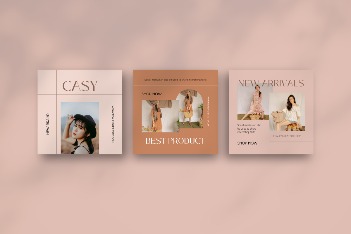 Casy Fashion - Canva Instagram, a Social Media Template by Inkofert (Photo 3 of 11)