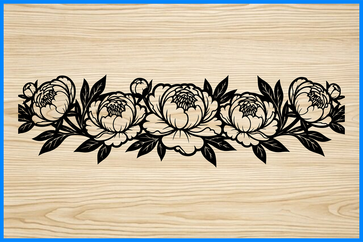 Floral Border Silhouette Bundle, an Object Illustration by Designer_Momina (Photo 2 of 4)