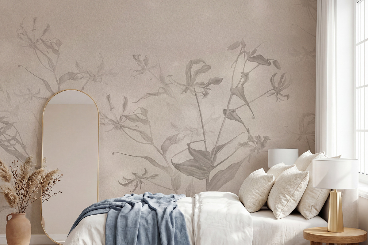 Glorioza floral wall mural, a Wallpaper Graphic by Timofi Art (Photo 11 of 18)