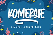 Komersie - Playful Marker, a Font by Arterfak Project (Thumbnail 1 of 12)