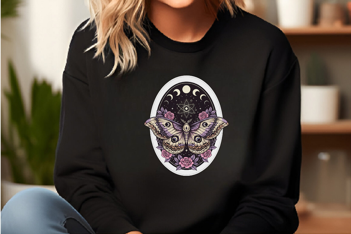 Celestial Lunar Moth Png,Halloween, an Illustration by DreamCafeArt (Photo 3 of 7)