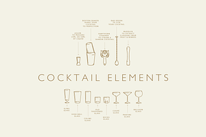 Cocktail Elements - Vector & PNG